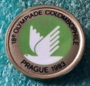 ЗНАК 18-Й ОЛИМПИАДСКОЙ ГОЛУБИ FCI ПРАГА 1983 ГОДА - БОЛЬШАЯ ВЕРСИЯ