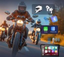 CARPLAY ЭКРАН МОТОЦИКЛЕТНЫЙ ANDROID АВТО 7″ 2 КАМЕРЫ НАВИГАЦИЯ  фото 8