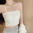 Women Sleeveless Lace Camisole Floral Spaghetti St