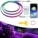 КАБЕЛЬ ОПТОВОЛОКНО AMBIENT LED (СВІТЛОДІОД) RGB DO АВТО 110CM ОСВІТЛЕННЯ САЛОНУ STEROWANE APP  (18559755813) фото min 7