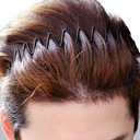 ЧЕРНАЯ МЕТАЛЛИЧЕСКАЯ ЛЕНТА ДЛЯ ВОЛОС, ПРИЧЕСКИ, D