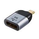 ADAPTER USB-C 3.1 DO DISPLAYPORT 1.4 4K 144HZ 8K 60HZ TYP C DP KONWERTER V1