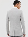 Sivé oblekové sako priliehavé slim 50 Veľkosť 50