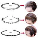 10 мужских противоскользящих металлических лент для волос