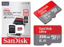 SANDISK ULTRA microSDXC 256GB 150MB/s + SD ADAPTÉR Maximálna rýchlosť čítania 150 MB/s