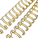 Drôtený chrbát na bandovanie 3,17cm zlatý