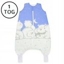 Изолированный спальный мешок с ногами 74-86 с 1 тог хлопок 100% польский продукт