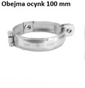 Obejma do rury spustowej rurhak ocynk 100 mm ocynkowana KJG do śruby M8