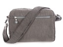Odľahčená látková taška cez rameno poštára pohodlná Bag Street kabelka Dominujúca farba sivá