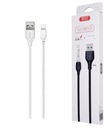 XO USB-кабель USB-C, длина 2 м, 2,1 А, гибкий, белый