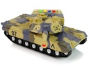 Vojenský tank so zvukom 1:16 moro hnedý Vek dieťaťa 3 roky +