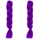 2x Синтетические волосы для косичек LONG фиолетовый