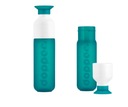 Butelka na wodę Dopper Tidal Teal 450 ml z kubkiem