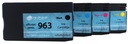 4 сменных картриджа для HP 963 9010 9015 9020