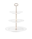 ТРЕХЯРУСНАЯ ТАРЕЛКА ДЛЯ ТОРТА AMBITION, БЕЛАЯ, 27 СМ