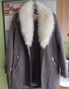 (40/L) RIVER ISLAND/ Kożuszek, kożuch, płaszcz z futrzanym kołnierzem Kod producenta Kożuszek, płaszcz z futrzanym kołnierzem