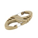 ПЛАСТИКОВЫЙ ДВУХСТОРОННИЙ БРЕЛОК EDC CRABINER S