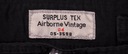 SURPLUS nohavice BLACK jeans AIRBONE W190 Dominujúci materiál bavlna