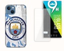 ZESTAW ETUI CASE + SZKŁO HARTOWANE DO APPLE IPHONE 14 -MANCHESTER CITY KLUB
