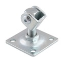 РЕГУЛИРУЕМАЯ ПЕТЛЯ M16 НА ВИНТОВОМ ОСНОВЕ 80X80 ММ, ОЦИНКОВАННАЯ