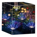 4 шт. СОЛНЕЧНЫЕ САДОВЫЕ СВЕТИЛЬНИКИ Одуванчик ДЕРЕВО ФЕЙЕРВЕРК УКРАШЕНИЕ 150 светодиодов