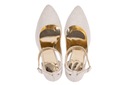 Свадебные туфли-лодочки с блестками и ремешком вокруг щиколотки, стабильное серебро, Мила 38