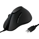 Компактная эргономичная мышь со светодиодной подсветкой USB — черная