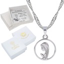 СЕРЕБРЯНАЯ ЦЕПЬ-МЕДАЛЬ БОЖИЕЙ МАТЕРИ 50