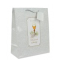 ПОДАРОЧНЫЙ СУМОК ДЛЯ ПРИЧАСТИЯ БЕЛЫЙ 23x18