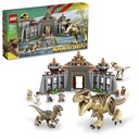 LEGO JURASSIC WORLD ПОСЕТИТЕЛЬСКИЙ ЦЕНТР АТАКА ТИРАННОЗАВРОВ И РАПТОРОВ 76961