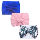 НАБОР ИЗ 3-Х ШИРОКИХ ЛЕНТ ДЛЯ ДЕВОЧКИ, БАНТ