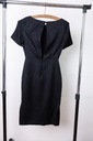 H&M šaty odhalený chrbát XS/34 malá čierna Výstrih okrúhly