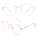 ЖЕНСКИЕ СЕРЕБРЯНЫЕ ОЧКИ, ОЧКИ ИЗ РОЗОВОГО ЗОЛОТА, АНТИБЛЕКСНЫЙ БЛОК СИНЕГО СВЕТА