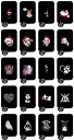 USB-кабель 3 в 1 Зарядный куб черный LIPS Узоры