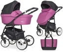 КОЛЯСКА 2в1 ГОНДОЛЬНАЯ ПРОГУЛКА Riko BASIC SPORT MAGENTA