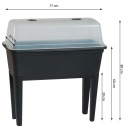 MINI GLASSROOM Большой горшок для посадки овощей с крышкой