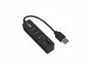 ХАБ USB 2.0, 3 ПОРТА + СЧИТЫВАТЕЛЬ SD/MICRO SD