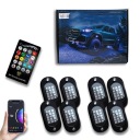 LAMPKI LED podwozia RGB POD AUTO AUTA NEON 8 LAMP