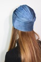 Stylowy turban Sara jeans 275 z bawełny modna czapka także po chemioterapii