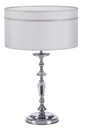 Stolná lampa HILTON Strieborné Tienidlo 1xE27 54 cm Stolná lampa do izby