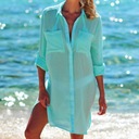 Plážová plážová košeľa s dlhým rukávom Dominujúci materiál polyester