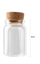 Sklenená fľaša so zátkou 6cm, 1ks. EAN (GTIN) 5904238000274