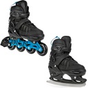 Rolki Łyżwy figurowe 2w1 Regulowane RAVEN Oxen Mint Anodized 38-42