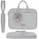 СЕРАЯ СУМКА ИЗ ЭКО КОЖИ ДЛЯ НОУТБУКА 13 ДЮЙМОВ, MACBOOK 13 ДЮЙМОВ