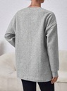 SHEIN GREY СВИТШОТ ДЛЯ БЕРЕМЕННЫХ BASIC 38 ЛЯ