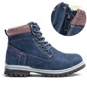 Сапоги для девочек, УТЕПЛЕННЫЕ, сапоги из овчины, узкие МОЛНИЯ Wojtyłko