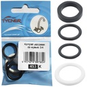 НАБОР РЕЗИНОВЫХ ПРОКЛАДОК И ПЛОСКОГО ПЛАСТИКА ДЛЯ ИЗЛИВА FI 3/4''