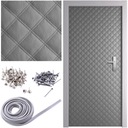 TAPICERKA PIKOWANA EKOSKÓRA OBICIE NA DRZWI KARO