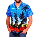 Košeľa Letná denná móda 3d Print Shirt pre m Veľkosť goliera 3XL