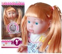Куколка выглядит как живая, интерактивная, с великолепными волосами.